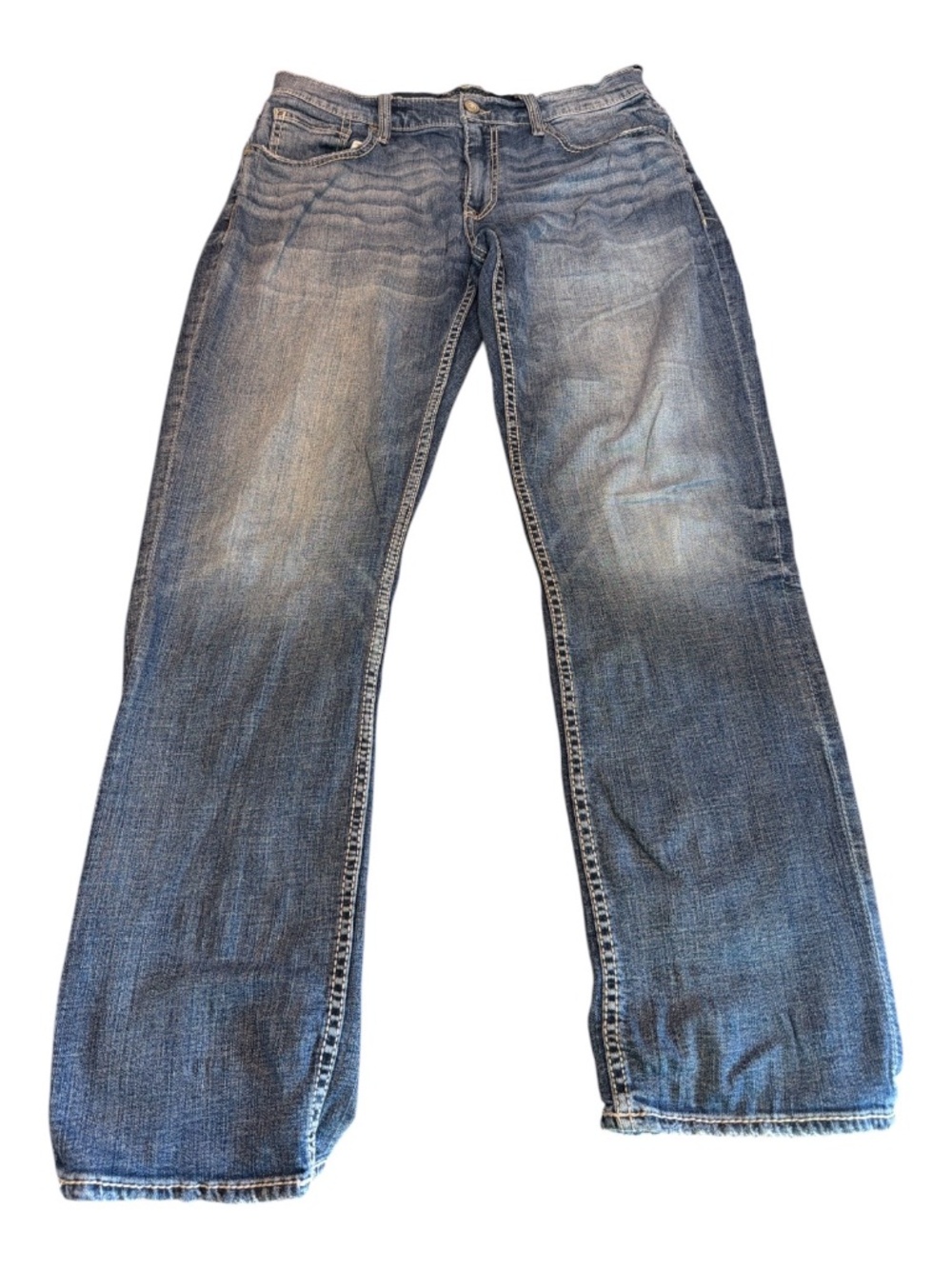 BKE Jake Straight Jeans 34x32 Medium Wash Relaxed Y2K Denim